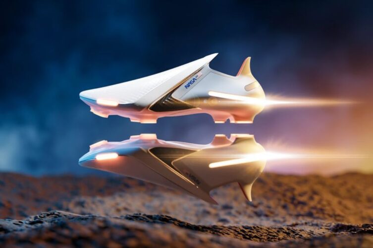 Chuteiras de futebol inspiradas na NASA projetadas para proporcionar uma experiência futurista de futebol