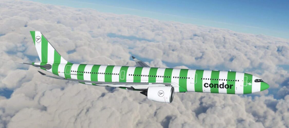 This German airline has painted its planes to resemble colorful beach towels