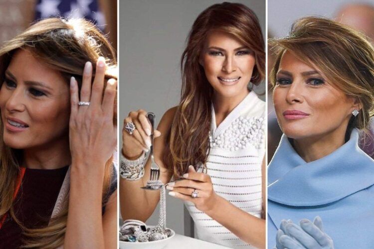 Um olhar dentro da coleção de joias extravagantes de Melania Trump