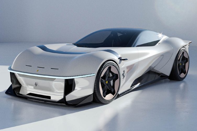 O conceito elétrico Ferrari Alto ANGEL é um roadster fluido com a força de um hipercarro